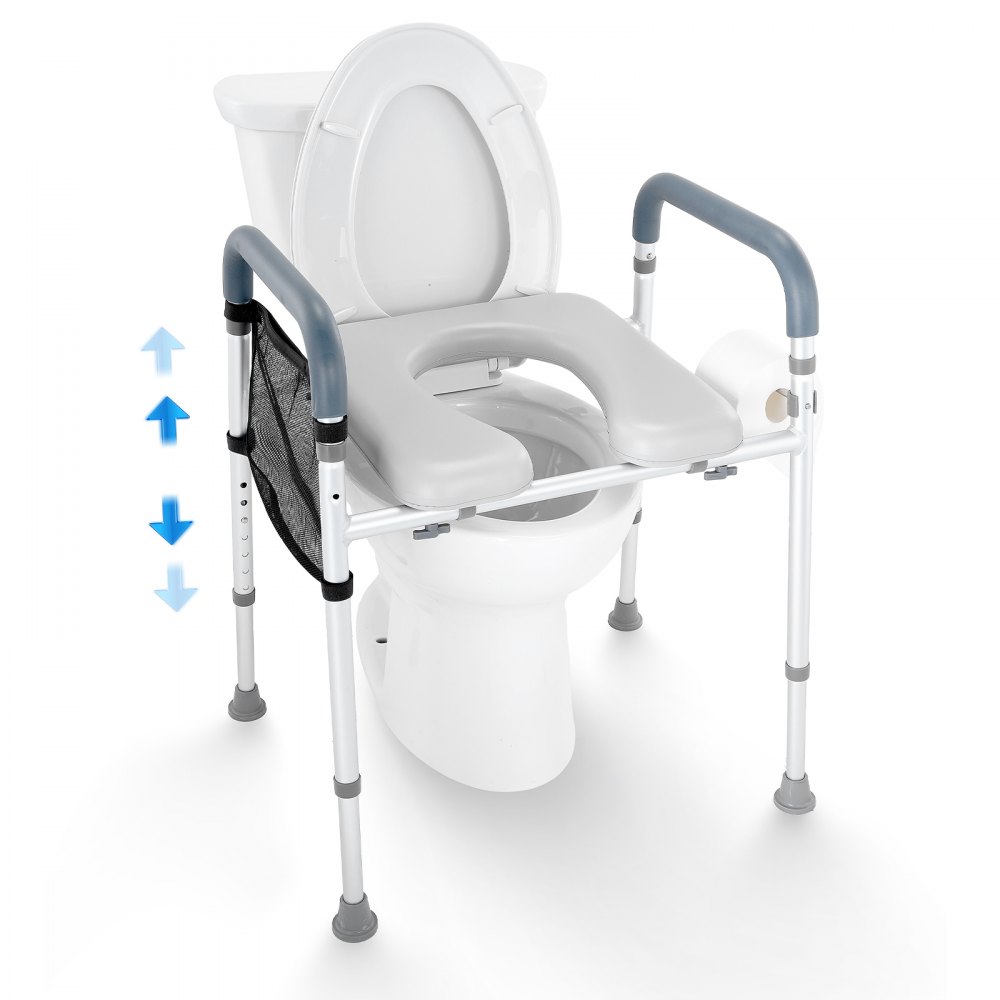 VEVOR Toilettensitzerhöhung 49-64 cm 158,76kg Universal-Toilettenerhöhung für Senioren