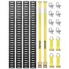 VEVOR E-Track-Zurrschienen-Set, 18-teilig, 1524 mm E-Tracks-Set, inkl. 4 Stahlschienen & 8 O-Ring-Anker & 4 Zurrgurte mit D-Ring & 2 Ratschengurten, Sicherungszubehör für Lastenmotorräder, 907 kg VEVOR E-Track-Zurrschienen-Set, 18-teilig, 1524 mm E-Tracks-Set, inkl. 4 Stahlschienen & 8 O-Ring-Anker & 4 Zurrgurte mit D-Ring & 2 Ratschengurten, Sicherungszubehör für Lastenmotorräder, 907 kg