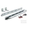VEVOR 10 Paar 533,4-mm-Schubladenschienen für die seitliche Montage an der Unterseite, vollständig kugelgelagerte Verlängerungsschiene aus Stahl, Schrankschienen mit Verriegelungsmechanismus 100 Pfund