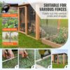 VEVOR Drahtgeflecht, 915 mm x 15,24 m, Volierendraht, 19 Gauge, feuerverzinkte Maschendrahtrolle, Maschendrahtzaun, Maschendraht für Kaninchenkäfige, Garten, kleine Nagetiere – Bild 5
