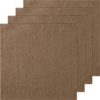 VEVOR Teppichfliesen zum Abziehen und Aufkleben, 457x457mm, selbstklebende Teppichbodenfliesen, weich gepolsterte Teppichfliesen, DIY-Installation für Schlafzimmer, Wohnzimmer (10 Stk., Dunkelbraun)
