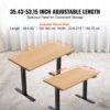 VEVOR Schreibtisch Gestell, verstellbare Höhe 70-117 cm und Länge 90-135 cm, elektrisches Tischgestell, ergonomische DIY-Arbeitsplatzbasis für Zuhause und das Büro (nur schwarzer Rahmen) – Bild 3