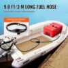 VEVOR Marine-Kraftstofftank, 55 L, tragbarer Bootstank mit Außenbordmotor, Kunststoff-Außenbord-Kraftstofftank für Marineboote mit Schlauch, leicht zu tragen für Yacht, Fischerboot, Deckboot, rot – Bild 3