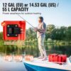 VEVOR Marine-Kraftstofftank, 55 L, tragbarer Bootstank mit Außenbordmotor, Kunststoff-Außenbord-Kraftstofftank für Marineboote mit Schlauch, leicht zu tragen für Yacht, Fischerboot, Deckboot, rot – Bild 4