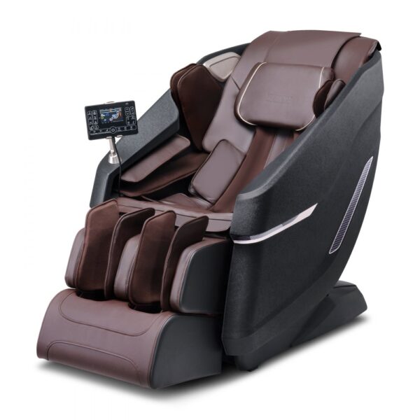 VEVOR Massagesessel mit flexibler SL-Schiene, 3D-Ganzkörper-Shiatsu-Massagegerät, Schwerelosigkeit, 10 bis 18 Automatikmodi, Heizung, Bluetooth-Lautsprecher, Luftkissen und Touchscreen 150 kg