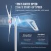 VEVOR 500 W Windkraftanlage 12 V Windgenerator 3-Blatt-Windkraftgenerator mit MPPT-Regler einstellbare Windrichtung und 2,5 m/s Startwindgeschwindigkeit geeignet für Zuhause Bauernhof Wohnmobile Boote – Bild 3 VEVOR 500 W Windkraftanlage 12 V Windgenerator 3-Blatt-Windkraftgenerator mit MPPT-Regler einstellbare Windrichtung und 2,5 m/s Startwindgeschwindigkeit geeignet für Zuhause Bauernhof Wohnmobile Boote – Bild 3