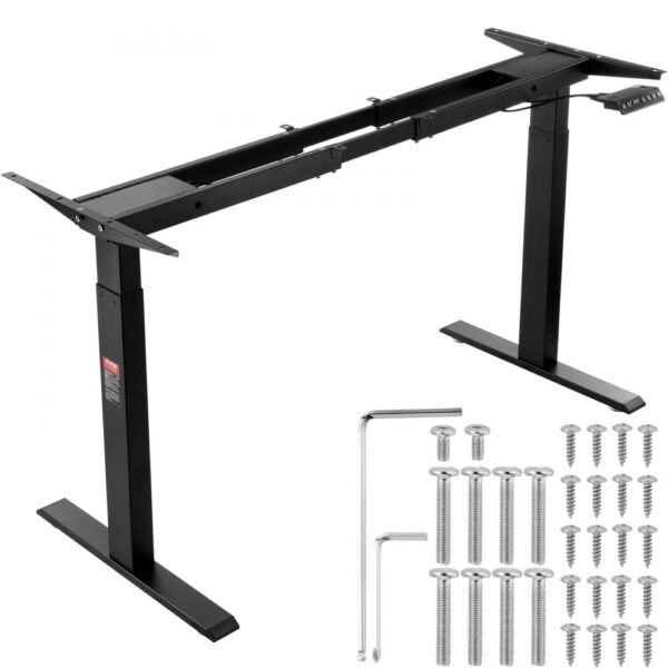 VEVOR Schreibtisch Gestell mit Doppelmotor, einstellbare Höhe von 70-117 cm und Länge 110-178 cm, elektrisches Tischgestell, ergonomische DIY-Arbeitsplatzbasis (nur schwarzer Rahmen) VEVOR Schreibtisch Gestell mit Doppelmotor, einstellbare Höhe von 70-117 cm und Länge 110-178 cm, elektrisches Tischgestell, ergonomische DIY-Arbeitsplatzbasis (nur schwarzer Rahmen)