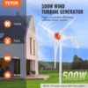 VEVOR 500 W Windkraftanlage, 12 V Windgenerator, 3-Blatt-Windkraftgenerator mit Anemometer, MPPT-Regler und einstellbarer Windrichtung, geeignet für Zuhause, Bauernhof, Wohnmobile, Boote – Bild 2 VEVOR 500 W Windkraftanlage, 12 V Windgenerator, 3-Blatt-Windkraftgenerator mit Anemometer, MPPT-Regler und einstellbarer Windrichtung, geeignet für Zuhause, Bauernhof, Wohnmobile, Boote – Bild 2