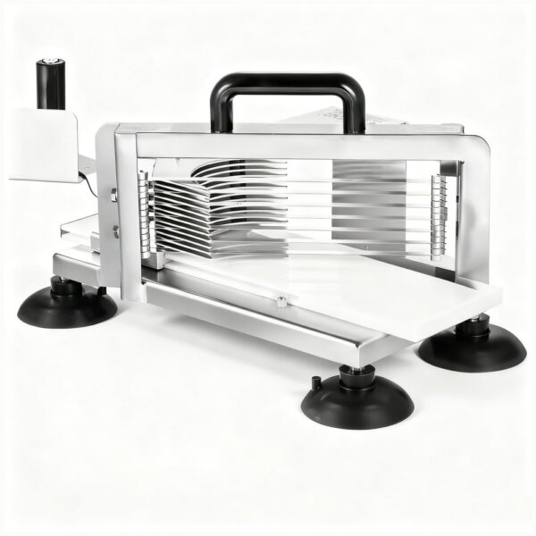 VEVOR Kommerzieller Tomatenschneider, 3/8 Zoll Tomatenschneider, Hochleistungs-Tomatenschneider aus Edelstahl, Manueller Gemüseschneider, zum Schneiden von Tomaten, Gurken, Bananen VEVOR Kommerzieller Tomatenschneider, 3/8 Zoll Tomatenschneider, Hochleistungs-Tomatenschneider aus Edelstahl, Manueller Gemüseschneider, zum Schneiden von Tomaten, Gurken, Bananen