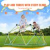 VEVOR Kletterkuppel 1,80 m hohes geometrisches Kletterkuppel-Spielzentrum für Kinder von 3 bis 9 Jahren, Klettergerüst 272 kg Tragfähigkeit, mit Klettergriff, Spielgerät Hinterhof Garten – Bild 3