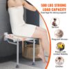 VEVOR Klappbarer Duschsitz aus PE, 40,1 x 37,6 cm ausgeklappt, wandmontierte, hochklappbare Duschbank mit 227 kg Tragkraft, platzsparender zusammenklappbarer Duschstuhl für Senioren, Schwangere – Bild 3 VEVOR Klappbarer Duschsitz aus PE, 40,1 x 37,6 cm ausgeklappt, wandmontierte, hochklappbare Duschbank mit 227 kg Tragkraft, platzsparender zusammenklappbarer Duschstuhl für Senioren, Schwangere – Bild 3