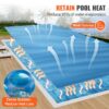 VEVOR Solar-Poolabdeckung 10,97 x 5,49 m rechteckige Solardecke für Pools Solarabdeckung für oberirdische Schwimmbecken 16 mil Solarabdeckungen blau – Bild 3