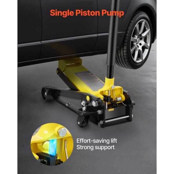 VEVOR Wagenheber, 3 Tonnen niedriger Wagenheber, Hochleistungs-Rennwagenheber aus Stahl mit Einkolben-Schnellhubpumpe, Hubbereich des Wagenhebers 5,12"-20 – Bild 5 VEVOR Wagenheber, 3 Tonnen niedriger Wagenheber, Hochleistungs-Rennwagenheber aus Stahl mit Einkolben-Schnellhubpumpe, Hubbereich des Wagenhebers 5,12"-20 – Bild 5