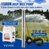 VEVOR Tiefbrunnen-Tauchpumpe, 1500 W, 230 V, 50 Hz, 9,8 m³/h, 108 m Förderhöhe – Bild 2