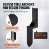 VEVOR Reparaturset für Zaunpfostenanker 4er-Pack Innendurchmesser 8,9 x 8,9 cm Stützpfosten aus Stahl für Zaunpfosten Anker-Erdspieß zur Reparatur von geneigten gebrochenen Holzzaunpfosten Umhüllung – Bild 3 VEVOR Reparaturset für Zaunpfostenanker 4er-Pack Innendurchmesser 8,9 x 8,9 cm Stützpfosten aus Stahl für Zaunpfosten Anker-Erdspieß zur Reparatur von geneigten gebrochenen Holzzaunpfosten Umhüllung – Bild 3