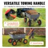 VEVOR Transportwagen, Gartenkarre mit leicht zu montierendem Stahlrahmen, Gartenwagen mit umwandelbarem 2-in-1-Griff, Mehrzweck-Schubkarre mit 680 Tragfähigekit, ca. 33 cm Reifen – Bild 3 VEVOR Transportwagen, Gartenkarre mit leicht zu montierendem Stahlrahmen, Gartenwagen mit umwandelbarem 2-in-1-Griff, Mehrzweck-Schubkarre mit 680 Tragfähigekit, ca. 33 cm Reifen – Bild 3