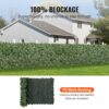 VEVOR Sichtschutzzaun 99x249cm künstlicher grüner Sichtschutz Efeuzaun mit Netzgeweberückseite und verstärkter Verbindung künstliche Hecken mit Weinblättern als Dekoration für Garten und Hof – Bild 3 VEVOR Sichtschutzzaun 99x249cm künstlicher grüner Sichtschutz Efeuzaun mit Netzgeweberückseite und verstärkter Verbindung künstliche Hecken mit Weinblättern als Dekoration für Garten und Hof – Bild 3