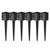 VEVOR Erdspieß für Zaunpfosten, 6er-Pack, 113 x 113 x 610 mm Außendurchmesser (Innendurchmesser 8,9 x 8,9 cm), Metall, schwarz pulverbeschichtet, Erdspieß für Briefkästen, Terrassen, Gartengeländer VEVOR Erdspieß für Zaunpfosten, 6er-Pack, 113 x 113 x 610 mm Außendurchmesser (Innendurchmesser 8,9 x 8,9 cm), Metall, schwarz pulverbeschichtet, Erdspieß für Briefkästen, Terrassen, Gartengeländer