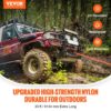 VEVOR 22 mm x 9 m Abschleppseil 13871 kg, Hochleistungs-Offroad-Bergegurt mit 2 weichen Schäkeln (20.000 kg) Extrem belastbar 30 % Elastizität Energie-Bergegurt für Jeep Auto LKW ATV UTV SUV Traktor – Bild 2