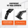 VEVOR Dachträger Dachgepäckträger Auto Querträger 2 Stk. Dachträger 70,3 kg Tragfähigkeit, geeignet für PKW Abstand zwischen Dachrinnen 105-109 cm, Abstand von Dachrinnen zu Fenstern 6 cm – Bild 5