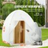 VEVOR Sprühfarben-Unterstand, 60 x 60 x 70 Zoll, tragbares Pop-Up-Sprühfarbenzelt mit integriertem Boden, Abluftfenster und Aufbewahrungstasche, faltbare Lackierkabine für Möbel, DIY-Hobby-Werkzeug-Malstation – Bild 3