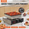 VEVOR Mini-Pfannkuchenmaker kommerzielle Dutch mini Pfannkuchen Maschine, 9 Stk., 76 mm Durchmesser, Dorayaki-Backmaschine, 850 W, Temperatur- und Zeitregelung, in Küchen, Cafés und Restaurants – Bild 2