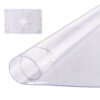 VEVOR Kunststoff-Tischdecke, 42 x 42 Zoll, 2,0 mm dick, transparenter Tischschutz, runde PVC-Schreibtischunterlage, wasserdichte und leicht zu reinigende Schreibtischunterlage, Tischdecke, für Büro, Kommode, Esszimmertisch, Nachttisch
