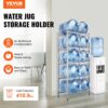 VEVOR Wasserkrughalter mit 5 Ebenen, 5-Gallonen-Wasserflaschenhalter, zweireihiges Wasserflaschenregal für 10 Flaschen, robustes Wasserkrugregal für Küche, Büro, Wohnzimmer, Silbergrau – Bild 2