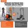 VEVOR Airless-Farbspritzgerät mit Membran, 900 W effizientes Airless-Farbspritzgerät mit Wagen, 1800 psi Airless-Farbspritzgerät, mit Verlängerungsstang, 1,8 L/min Hochdruck Airless Farbsprühsystem – Bild 2 VEVOR Airless-Farbspritzgerät mit Membran, 900 W effizientes Airless-Farbspritzgerät mit Wagen, 1800 psi Airless-Farbspritzgerät, mit Verlängerungsstang, 1,8 L/min Hochdruck Airless Farbsprühsystem – Bild 2