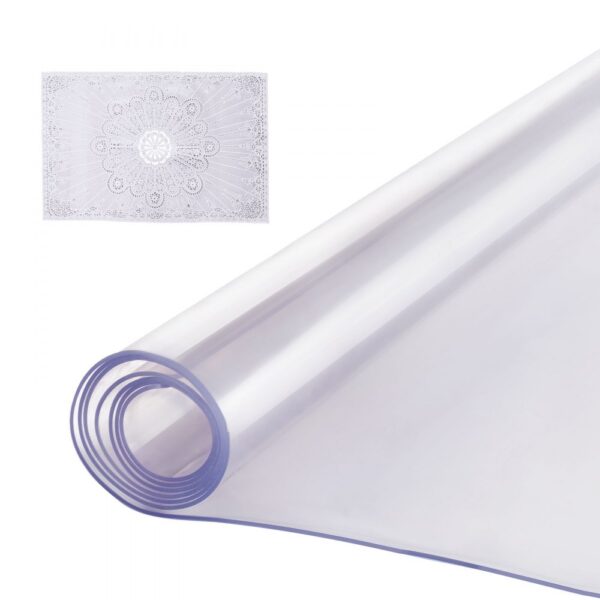 VEVOR Kunststoff-Tischdecke, 61 x 121,9 cm, 2,0 mm dick, transparenter Tischschutz, rechteckige PVC-Schreibtischunterlage, wasserdichte und leicht zu reinigende Schreibtischunterlage, Tischdecke, für Büro, Kommode, Esszimmertisch, Nachttisch VEVOR Kunststoff-Tischdecke, 61 x 121,9 cm, 2,0 mm dick, transparenter Tischschutz, rechteckige PVC-Schreibtischunterlage, wasserdichte und leicht zu reinigende Schreibtischunterlage, Tischdecke, für Büro, Kommode, Esszimmertisch, Nachttisch