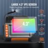 VEVOR Kanalkamera Endoskopkamera Inspektionskamera 1080P Rohrkamera 5m Kabel 4,3" Display – Bild 3
