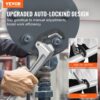VEVOR Rohrzange, 18 Zoll gerade Aluminium-Rohrzange, automatische Backeneinstellung, verstellbarer Sanitärschlüssel, leicht zu tragen, ergonomischer Griff, aufhängbares Design, für Wasserleitungen, Autoreparaturen – Bild 2