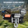 VEVOR Elektrische Seilwinde, 3000 lb Zugkraft, 12 V DC für ATV/UTV, mit Φ3/16 Zoll x 39 Fuß Stahlkabel, Rollenseilführung, Kabelfernbedienung, IP55 Wasserbeständigkeit, Ideal für UTV ATV Offroad-Bergung – Bild 4 VEVOR Elektrische Seilwinde, 3000 lb Zugkraft, 12 V DC für ATV/UTV, mit Φ3/16 Zoll x 39 Fuß Stahlkabel, Rollenseilführung, Kabelfernbedienung, IP55 Wasserbeständigkeit, Ideal für UTV ATV Offroad-Bergung – Bild 4