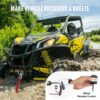 VEVOR Elektrische Seilwinde, 3000 lb Zugkraft, 12 V DC für ATV/UTV, mit Φ3/16 Zoll x 39 Fuß Stahlkabel, Rollenseilführung, Kabelfernbedienung, IP55 Wasserbeständigkeit, Ideal für UTV ATV Offroad-Bergung – Bild 5 VEVOR Elektrische Seilwinde, 3000 lb Zugkraft, 12 V DC für ATV/UTV, mit Φ3/16 Zoll x 39 Fuß Stahlkabel, Rollenseilführung, Kabelfernbedienung, IP55 Wasserbeständigkeit, Ideal für UTV ATV Offroad-Bergung – Bild 5