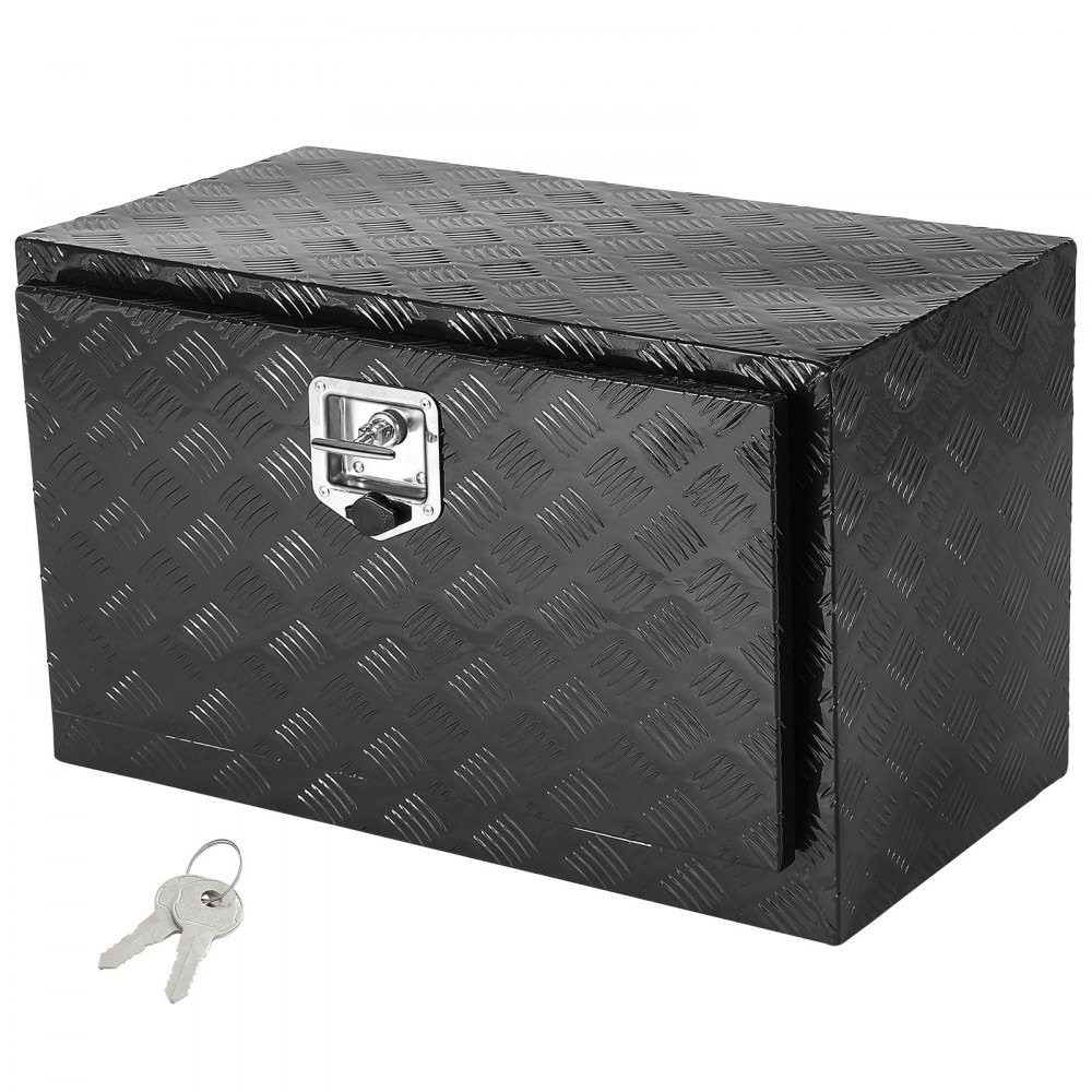 VEVOR Truckbox Werkzeugbox, Unterboden-Anhängerbox, Werkzeugkasten 914 x 432 x 457 mm Pickup-Aufbewahrungsbox, Aluminiumlegierung, 40 kg belastbarer Werkzeugkasten, abschließbare Aufbewahrungsbox