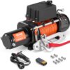 VEVOR Elektrische Seilwinde, 10.000 lb, 12 V DC LKW-Winde mit Φ7/20 Zoll x 65 Fuß Synthetikseil, Aluminium-Seilführung, kabellose und kabelgebundene Fernbedienung, IP55 wasserdicht zum Schleppen von Geländewagen, Jeeps, Anhängern und Booten VEVOR Elektrische Seilwinde, 10.000 lb, 12 V DC LKW-Winde mit Φ7/20 Zoll x 65 Fuß Synthetikseil, Aluminium-Seilführung, kabellose und kabelgebundene Fernbedienung, IP55 wasserdicht zum Schleppen von Geländewagen, Jeeps, Anhängern und Booten