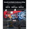 VEVOR Elektrische Seilwinde, 600 kg, Motorwinde mit 100 m kabelloser und 4,2 kabelgebundener Fernbedienung, 12 m Hubhöhe mit Einzelkabel, Einzel-/Doppelschlingen, Hebezeug für Garage, Lager, Fabrik – Bild 4