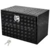 VEVOR Truckbox Werkzeugbox, Unterboden-Anhängerbox, Werkzeugkasten 1219 x 610 x 610 mm Pickup-Aufbewahrungsbox, Aluminiumlegierung, 50 kg belastbarer Werkzeugkasten, abschließbare Aufbewahrungsbox