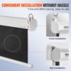 VEVOR Projektion Beamer Leinwand 254 cm HD 4K Outdoor Indoor Manuelle Projektor Screen Schnelles Klappbare Tragbare Filmleinwand 16: 9 für Heimkino, Camping und Freizeitveranstaltungen Schwarz – Bild 5