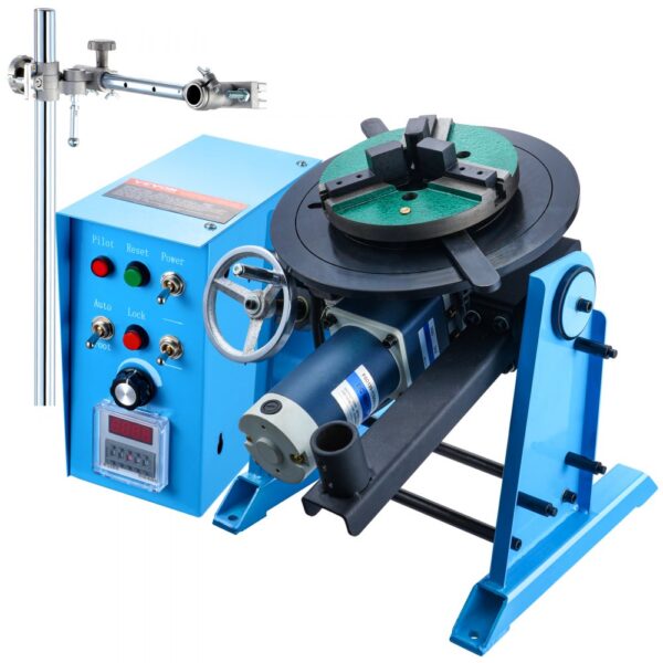 VEVOR Schweißdrehtisch 120 W Schweißpositionierer 0,5–6U/min Manipulator 25 kg(Horizontal)/50 kg(vertikal) Drehtisch 0–90° Neigungswinkel KD200-Dreibackenfutter zum Schneiden, Schleifen, Montieren VEVOR Schweißdrehtisch 120 W Schweißpositionierer 0,5–6U/min Manipulator 25 kg(Horizontal)/50 kg(vertikal) Drehtisch 0–90° Neigungswinkel KD200-Dreibackenfutter zum Schneiden, Schleifen, Montieren