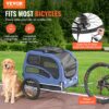 VEVOR Hundeanhänger 45 kg Fahrradanhänger Kohlenstoffstahl + 600D Oxford-Gewebe + PP faltbar 1440 x 725 x 845 mm als Anhänger Gefaltete Größe 810 x 570 x 195 mm Blau – Bild 2 VEVOR Hundeanhänger 45 kg Fahrradanhänger Kohlenstoffstahl + 600D Oxford-Gewebe + PP faltbar 1440 x 725 x 845 mm als Anhänger Gefaltete Größe 810 x 570 x 195 mm Blau – Bild 2