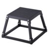 VEVOR Plyometrische Sprungbox, 305 mm Plyo-Box, Plyometrische Plattform Plyobox Schwarz, Rutschfeste Fitness-Übungs-Step-Up-Box für Heimtraining, Konditions-Krafttraining, Oberschenkel Trainieren