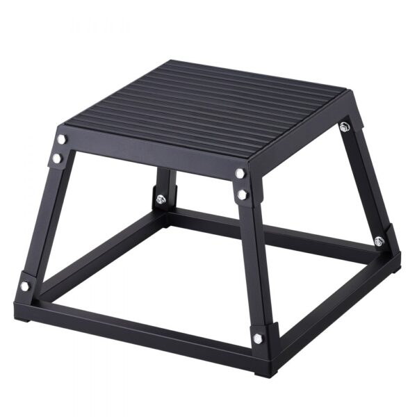 VEVOR Plyometrische Sprungbox, 305 mm Plyo-Box, Plyometrische Plattform Plyobox Schwarz, Rutschfeste Fitness-Übungs-Step-Up-Box für Heimtraining, Konditions-Krafttraining, Oberschenkel Trainieren