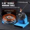 VEVOR Schweißdrehtisch 20 W Schweißpositionierer 1-12 U/min Manipulator 10 kg(Horizontal)/5 kg(vertikal) Drehtisch 0–90° Neigungswinkel K01-63 Dreibackenfutter zum Schneiden, Schleifen, Montieren – Bild 3 VEVOR Schweißdrehtisch 20 W Schweißpositionierer 1-12 U/min Manipulator 10 kg(Horizontal)/5 kg(vertikal) Drehtisch 0–90° Neigungswinkel K01-63 Dreibackenfutter zum Schneiden, Schleifen, Montieren – Bild 3