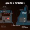 VEVOR Schweißdrehtisch 20 W Schweißpositionierer 1-12 U/min Manipulator 10 kg(Horizontal)/5 kg(vertikal) Drehtisch 0–90° Neigungswinkel K01-63 Dreibackenfutter zum Schneiden, Schleifen, Montieren – Bild 5 VEVOR Schweißdrehtisch 20 W Schweißpositionierer 1-12 U/min Manipulator 10 kg(Horizontal)/5 kg(vertikal) Drehtisch 0–90° Neigungswinkel K01-63 Dreibackenfutter zum Schneiden, Schleifen, Montieren – Bild 5
