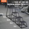 VEVOR 4-teilige Plyometrische Sprungboxen, 305/458/609/762 mm Plyometric Box Schwarz, Rutschfestes Fitness-Übungs-Step-Up-Box-Set für Heim-Fitness-Training, Konditions-Krafttraining, Jump Training – Bild 2 VEVOR 4-teilige Plyometrische Sprungboxen, 305/458/609/762 mm Plyometric Box Schwarz, Rutschfestes Fitness-Übungs-Step-Up-Box-Set für Heim-Fitness-Training, Konditions-Krafttraining, Jump Training – Bild 2