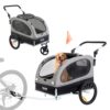 VEVOR Hundeanhänger 40 kg 2in1 Fahrradanhänger Kohlenstoffstahl + 600D Oxford-Gewebe + PP faltbar 1470 x 720 x 780 mm als Anhänger 1530 x 720 x 825 mm als Kinderwagen Hundebuggy Jogger Anhänger VEVOR Hundeanhänger 40 kg 2in1 Fahrradanhänger Kohlenstoffstahl + 600D Oxford-Gewebe + PP faltbar 1470 x 720 x 780 mm als Anhänger 1530 x 720 x 825 mm als Kinderwagen Hundebuggy Jogger Anhänger