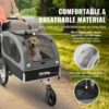VEVOR Hundeanhänger 40 kg 2in1 Fahrradanhänger Kohlenstoffstahl + 600D Oxford-Gewebe + PP faltbar 1470 x 720 x 780 mm als Anhänger 1530 x 720 x 825 mm als Kinderwagen Hundebuggy Jogger Anhänger – Bild 4 VEVOR Hundeanhänger 40 kg 2in1 Fahrradanhänger Kohlenstoffstahl + 600D Oxford-Gewebe + PP faltbar 1470 x 720 x 780 mm als Anhänger 1530 x 720 x 825 mm als Kinderwagen Hundebuggy Jogger Anhänger – Bild 4