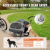 VEVOR Hundeanhänger 40 kg 2in1 Fahrradanhänger Kohlenstoffstahl + 600D Oxford-Gewebe + PP faltbar 1470 x 720 x 780 mm als Anhänger 1530 x 720 x 825 mm als Kinderwagen Hundebuggy Jogger Anhänger – Bild 5 VEVOR Hundeanhänger 40 kg 2in1 Fahrradanhänger Kohlenstoffstahl + 600D Oxford-Gewebe + PP faltbar 1470 x 720 x 780 mm als Anhänger 1530 x 720 x 825 mm als Kinderwagen Hundebuggy Jogger Anhänger – Bild 5