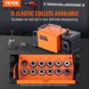 VEVOR Bohrerschleifgerät 120 W Bohrerschleifmaschine 4500 U/min Schärfstation 45# Stahl Bohrerschärfgerät 95-135° Einstellbarer Spitzenwinkel 11 Spannzangen Geeignet für Bohrerdurchmesser φ3–13 mm – Bild 2